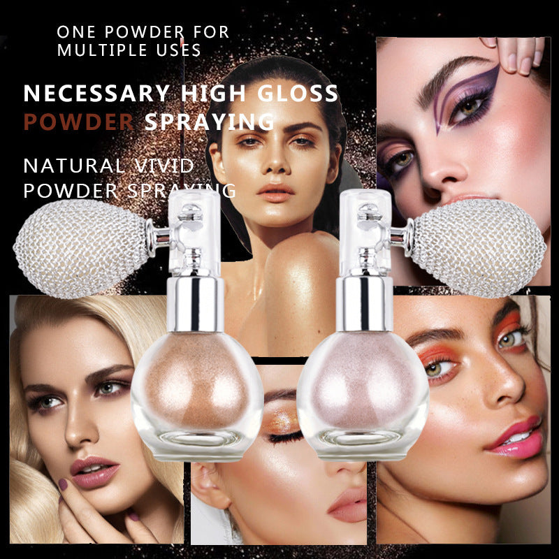 Spray Brightening Glitter Powder Body Powder Highlighter Spray Brightening Glitter Powder Body Powder Highlighter